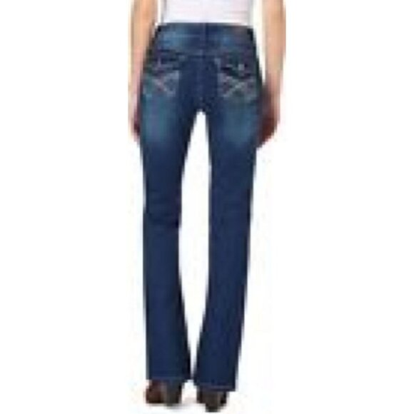 **WallFlower** Luscious Curvy Bootcut Mi-Rise Stretch Juniors Jeans Heidi 17 - Picture 3 of 9